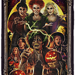 Hocus Pocus Three Witches Fleece Blanket - Premium Sherpa Blanket