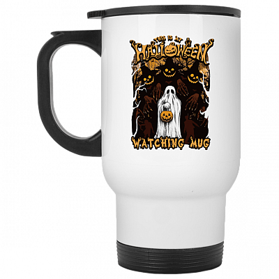 14 oz. White Travel Mug