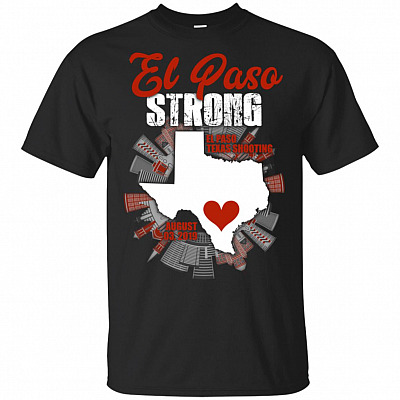 El Paso Strong Shirt Texas Flag T-Shirt - V-Neck Shirt