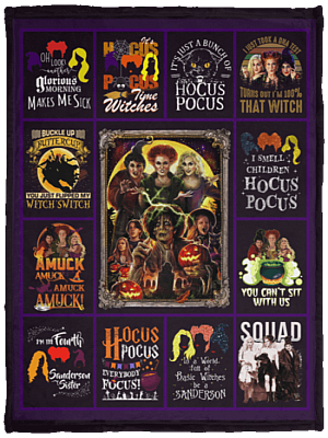Hocus Pocus Three Witches Halloween 26th Anniversary Fleece Blanket - Premium Sherpa Blanket