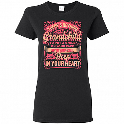 There's Nothing Like A Grandchild To Put A Smile On Your Face Ladies T-Shirt - Triblend Dolman Sleeve
