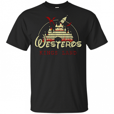 Game Of Throne Westeros King's Land T-Shirt | A Gift Of Ice And Fire Tee