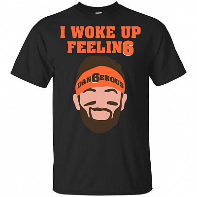 Alternative view of I Woke Up Feelin Dangerous Bake Shake Funny Football T-Shirt - Cleveland Baker V-Neck