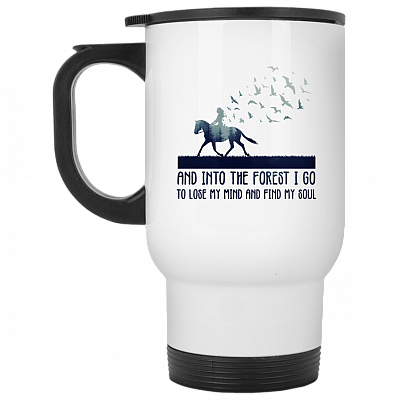 14 oz. White Travel Mug