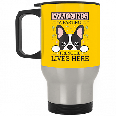 14 oz. Silver Travel Mug