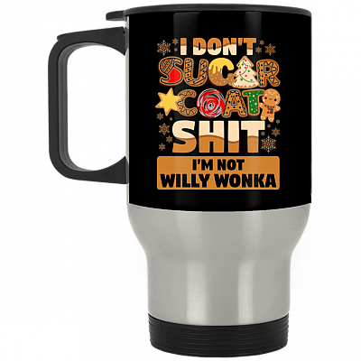 14 oz. Silver Travel Mug