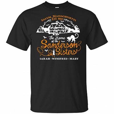 Salem Massachusetts The Home Of The Sanderson Sisters Hocus Po-cus T-Shirt