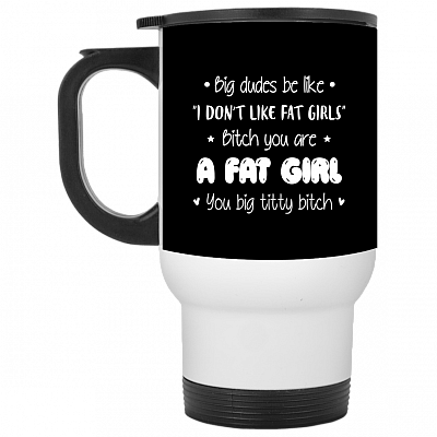 14 oz. White Travel Mug