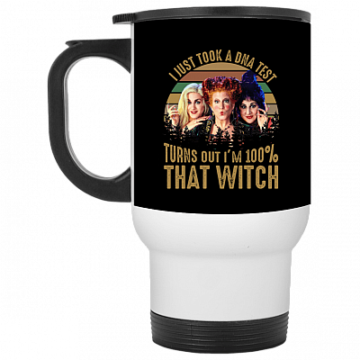 14 oz. White Travel Mug