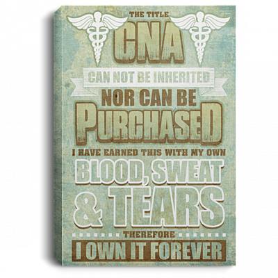 The Title Cna Can Not Be Inheri-ted Gallery Wrapped Framed Canvas Prints - Unframed Poster