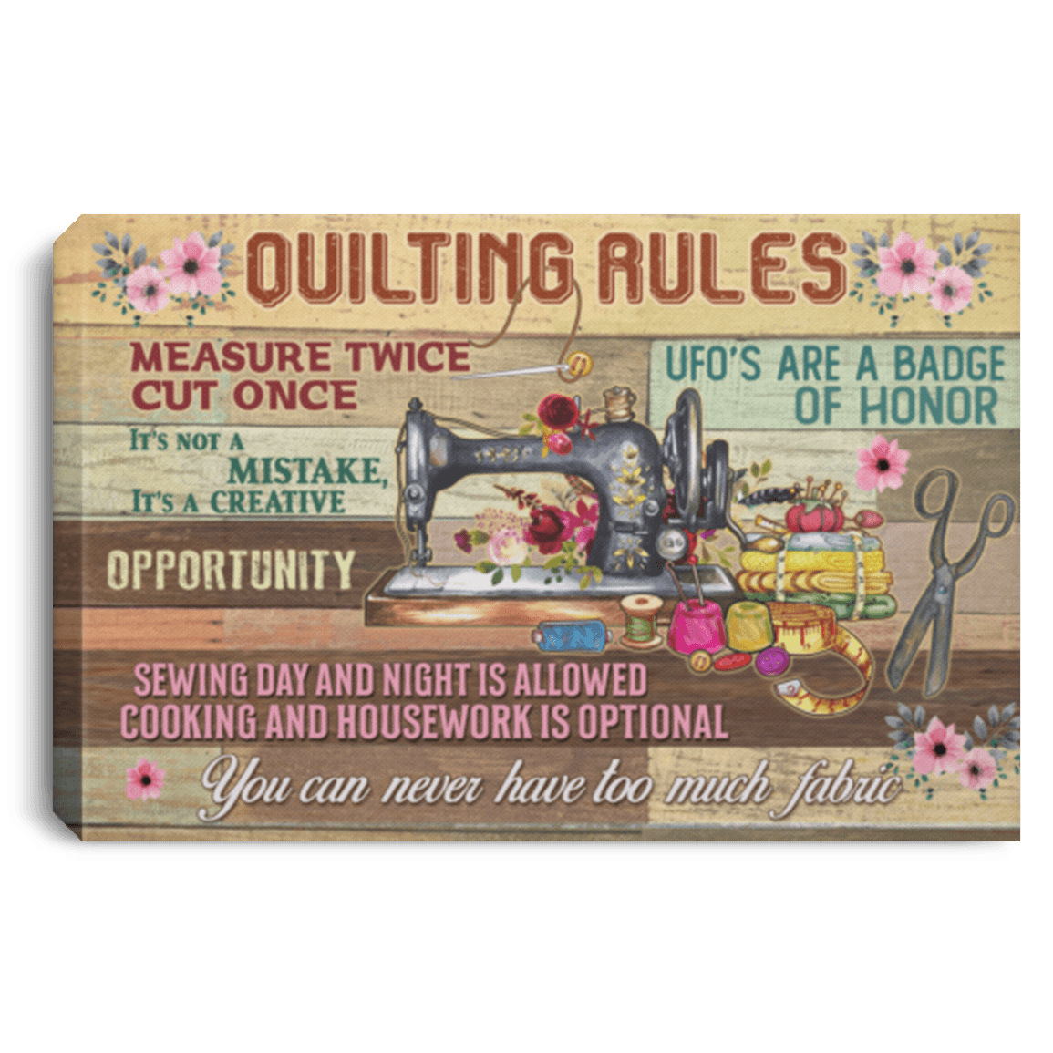 quilting rulers quilting rules measure twice cut one wall art cubebik