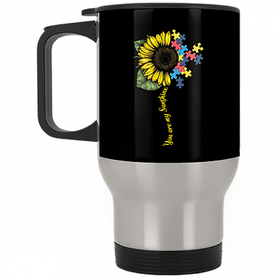 14 oz. Silver Travel Mug