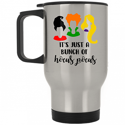 14 oz. Silver Travel Mug