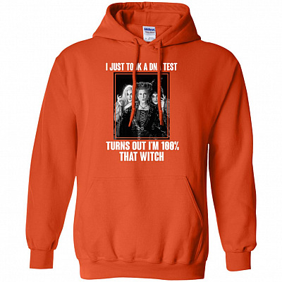 Alternative view of I Just Took A DNA Test Turns Out I'm 100% That Witch Hocus Po-cus Hoodie - Sweatshirt - Long Sleeve