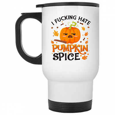 14 oz. White Travel Mug