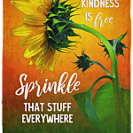 Kindness Is Free Sprinkle That Stuff Everywhere Fleece Blanket - Premium Sherpa Blanket - Woven Blanket