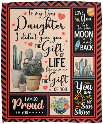 To My Dear Daughter I Didn't Give You the Gift Fleece Blanket - Premium Sherpa Blanket - Woven Blanket