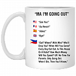 Ma I'm Going Out Funny Filipino Ceramic Coffee Mug - Beer Stein -Water Bottle - Color Changing Mug