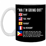 Filipino Judging Mom Going Out Where With Who Who Drop You Coffee Mug - Beer Stein - Water Bottle