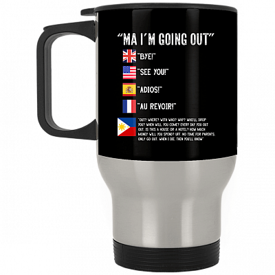 14 oz. Silver Travel Mug