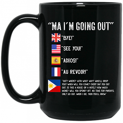 15 oz. Black Mug
