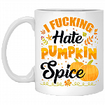 I Fcking Hate Pumpkin Spice Ceramic Coffee Mug - Water Bottle - Color Changing Mug