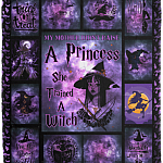 My Mother Didn't Raise a Princess She Trained a Witch Fleece Blanket - Premium Sherpa Blanket - Woven Blanket