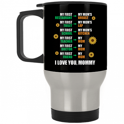 14 oz. Silver Travel Mug