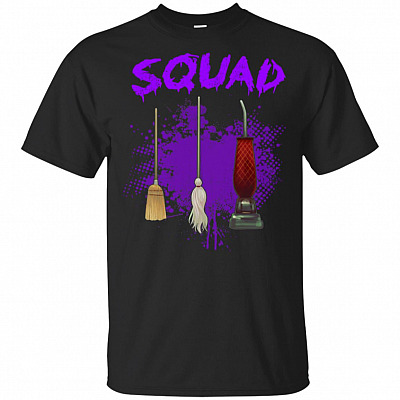 Squad Brooms Three Witches Hocus Halloween T-Shirt