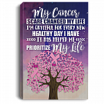 My Cancer Scare Changed My Life I'm Grateful For Framed Canvas Prints - Unframed Poster - Home Decor Wall Art