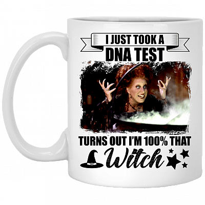 I Took A DNA Test Turns Out I Am 100% That Witch Hocus Coffee Mug - Beer Stein- Water Bottle