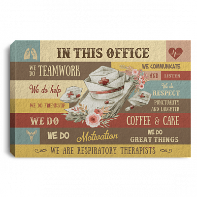 In This Office Gallery Wrapped Framed Canvas Prints - Unframed Poster - Home Decor Wall Art
