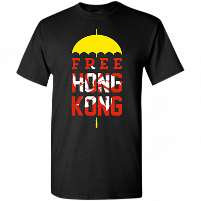 Free Hong Kong Strong Umbrella Revolution Democracy Now Protest T-Shirt