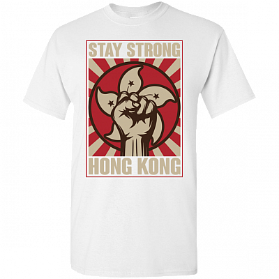Stay Strong Hong Kong Umbrella Revolution Democracy Now Resit Fist T-Shirt