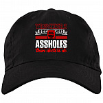 Truckers See More Assholes Than Doctors Do Twill Cap - High-Profile Snapback Hat - Trucker Hat