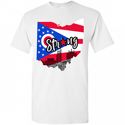 Dayton Strong Ohio Flag Remembrance T-Shirt | Stand with #DaytonStrong Stop Hate Tee