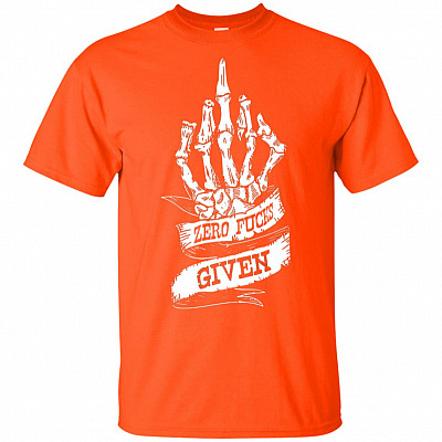 Alternative view of Zero Fucks Given Funny Sarcasm Skull Hand for Woman T-Shirt