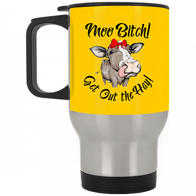 14 oz. Silver Travel Mug