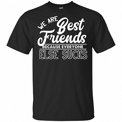 We Are Best-Friends Because Everyone Else-Sucks T-Shirt - Funny Friend Gift Shirt
