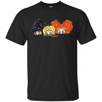 Hocus Pocus Three Witches Hair Funny Halloween T-Shirt