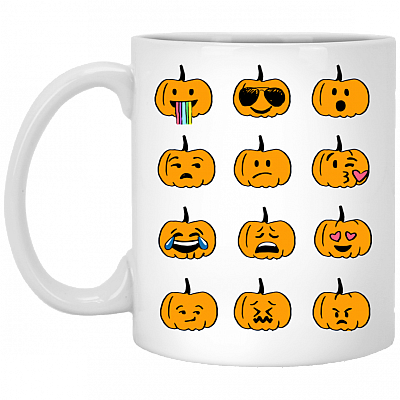 Pumpkin Face Halloween Coffee Mug - Travel Mug - Beer Stein - Water Bottle