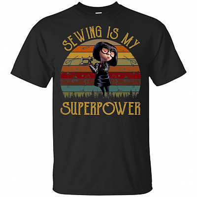 Sewing Is My Superpower Increde-ble Vintage Retro T-Shirt