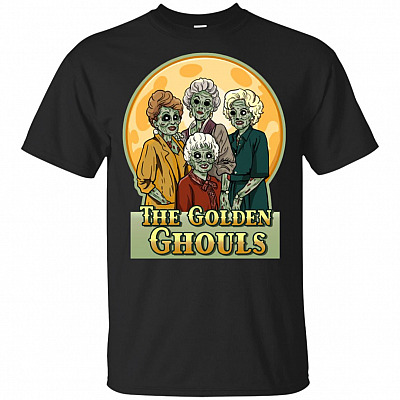 The Golden Ghouls Girl Funny Halloween T-shirt