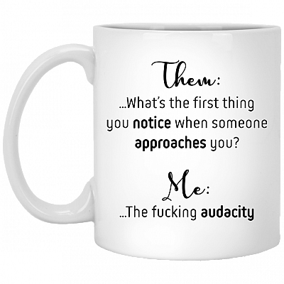 What's the First Thing You Notice Ceramic Coffee Mug - Beer Stein -Water Bottle - Color Changing Mug