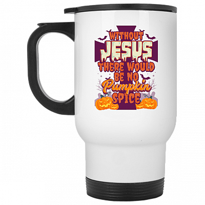 14 oz. White Travel Mug