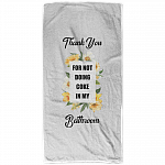Thank You For Not Doing Coke In My Bathroom Funny Bath Towel For Bathroom Decor - Beach Towel