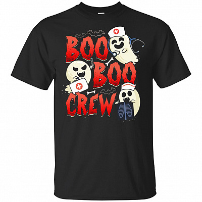 Nurse Boo-Crew T-Shirt - Halloween Nurse Shirt