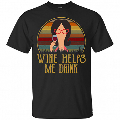 Wine Helps Me Drink T-Shirt