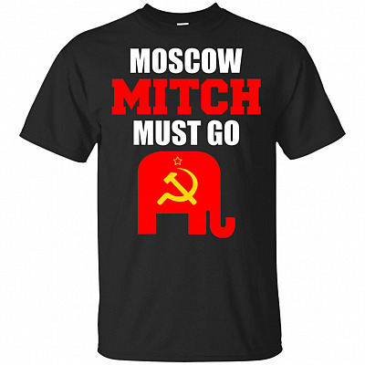 MosCow Mitch Must Go Mc Connell T-shirt - V-neck