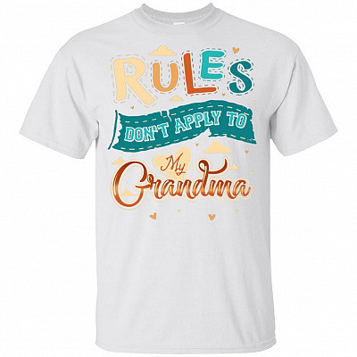 Rules Dont Apply To My Grandma T-Shirt For Kids